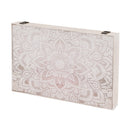 Tapa contador Mandala Beige de madera de 46x31 cm