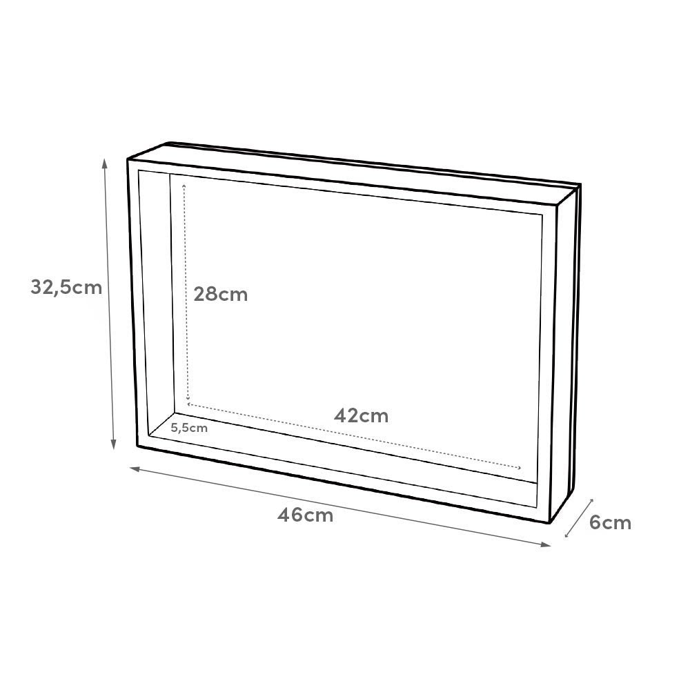 Tapa contador Mandala Beige de madera de 46x31 cm