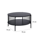 Mesa de centro negra