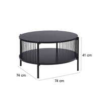 Mesa de centro negra