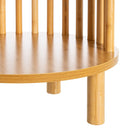 Mesita auxiliar de bambú natural