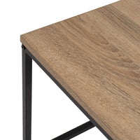 Mesa de centro de madera negro y natural