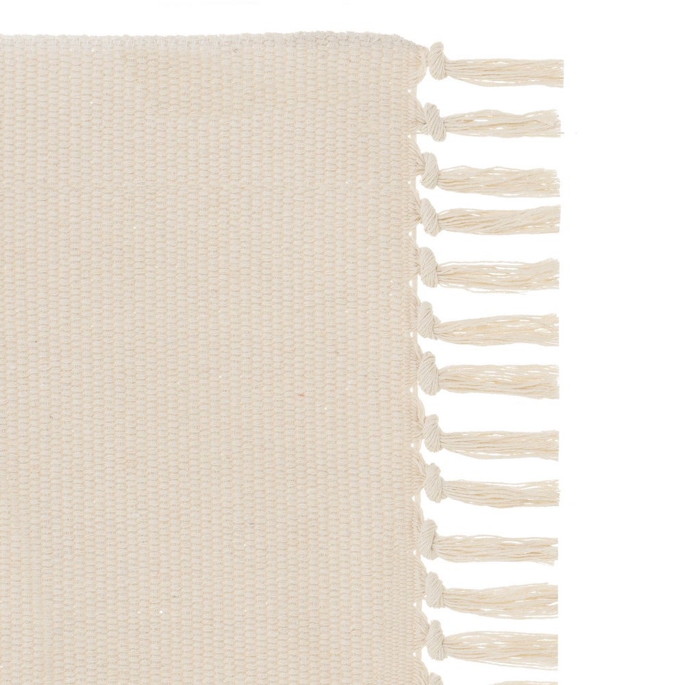 Alfombra de algodón natural beige