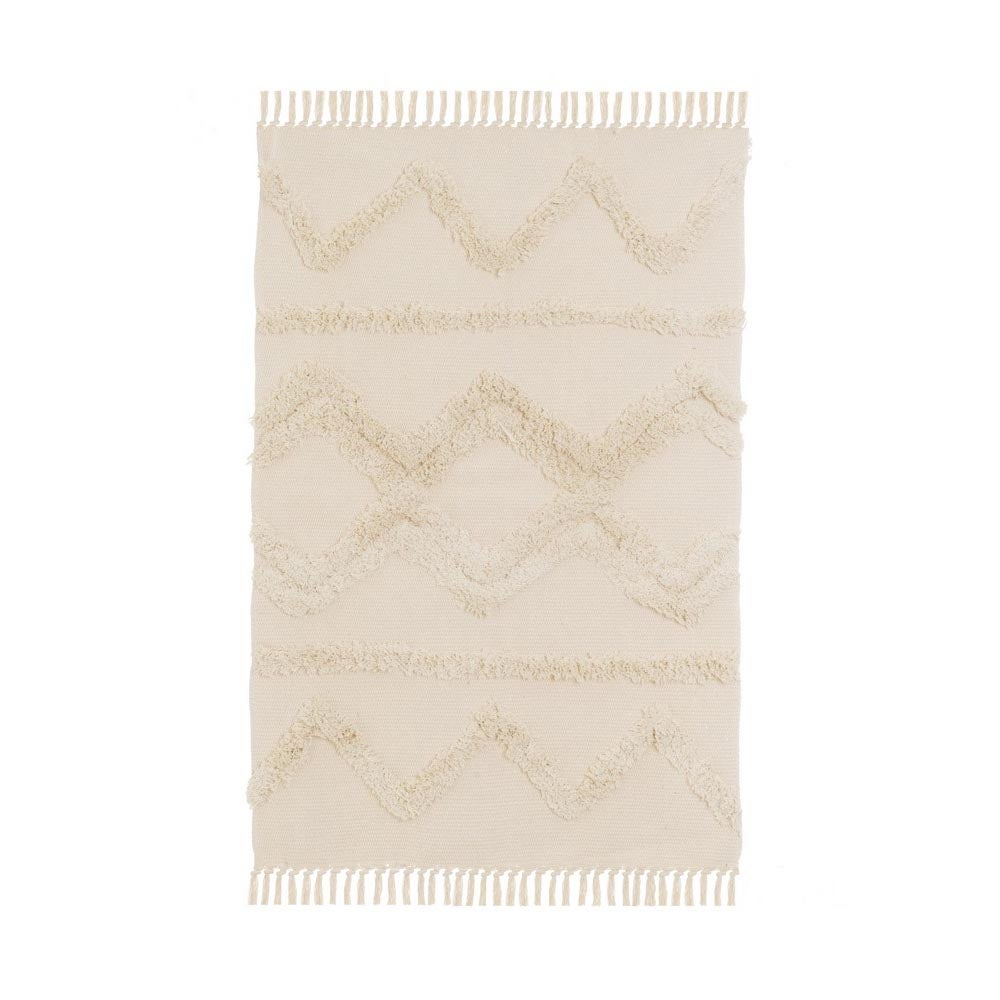 Alfombra de algodón natural beige