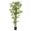 Planta artificial de bambú verde en maceta plástico 147 cm