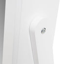 Joyero blanco de madera con espejo