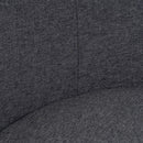 Sillón circular gris oscuro