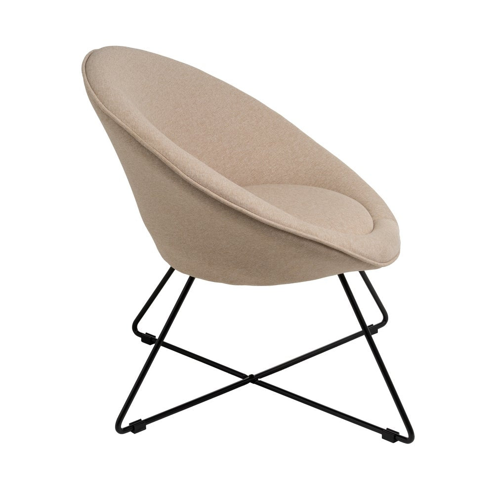 Sillón circular beige