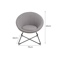 Sillón circular beige