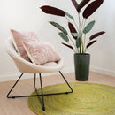 Sillón circular beige