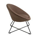 Sillón circular marrón