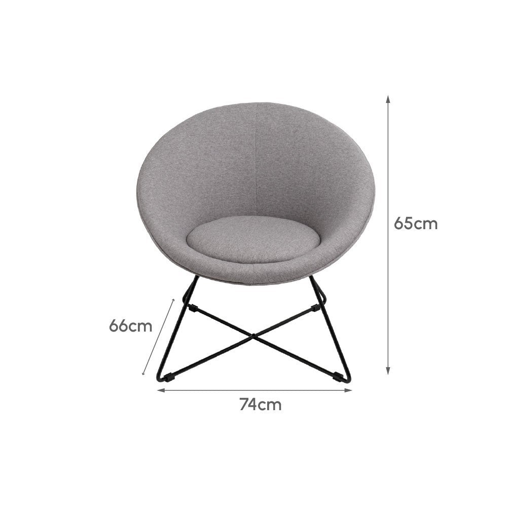 Sillón circular marrón