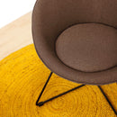 Sillón circular marrón