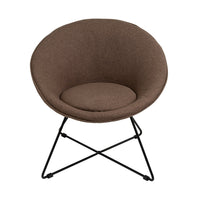 Sillón circular marrón