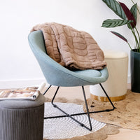 Sillón circular verde