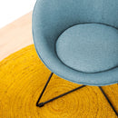 Sillón circular verde