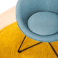 Sillón circular verde