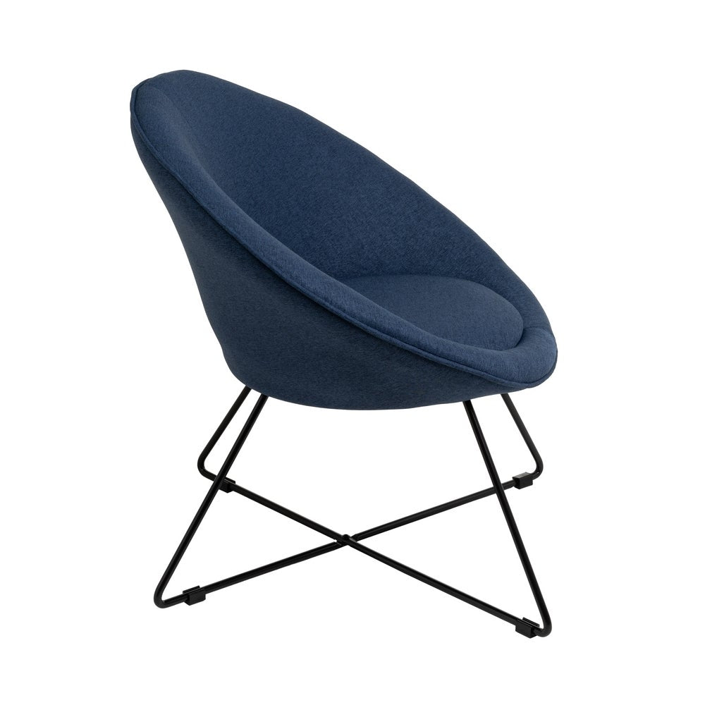 Sillón circular azul marino