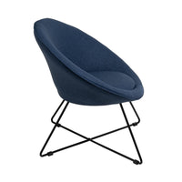 Sillón circular azul marino