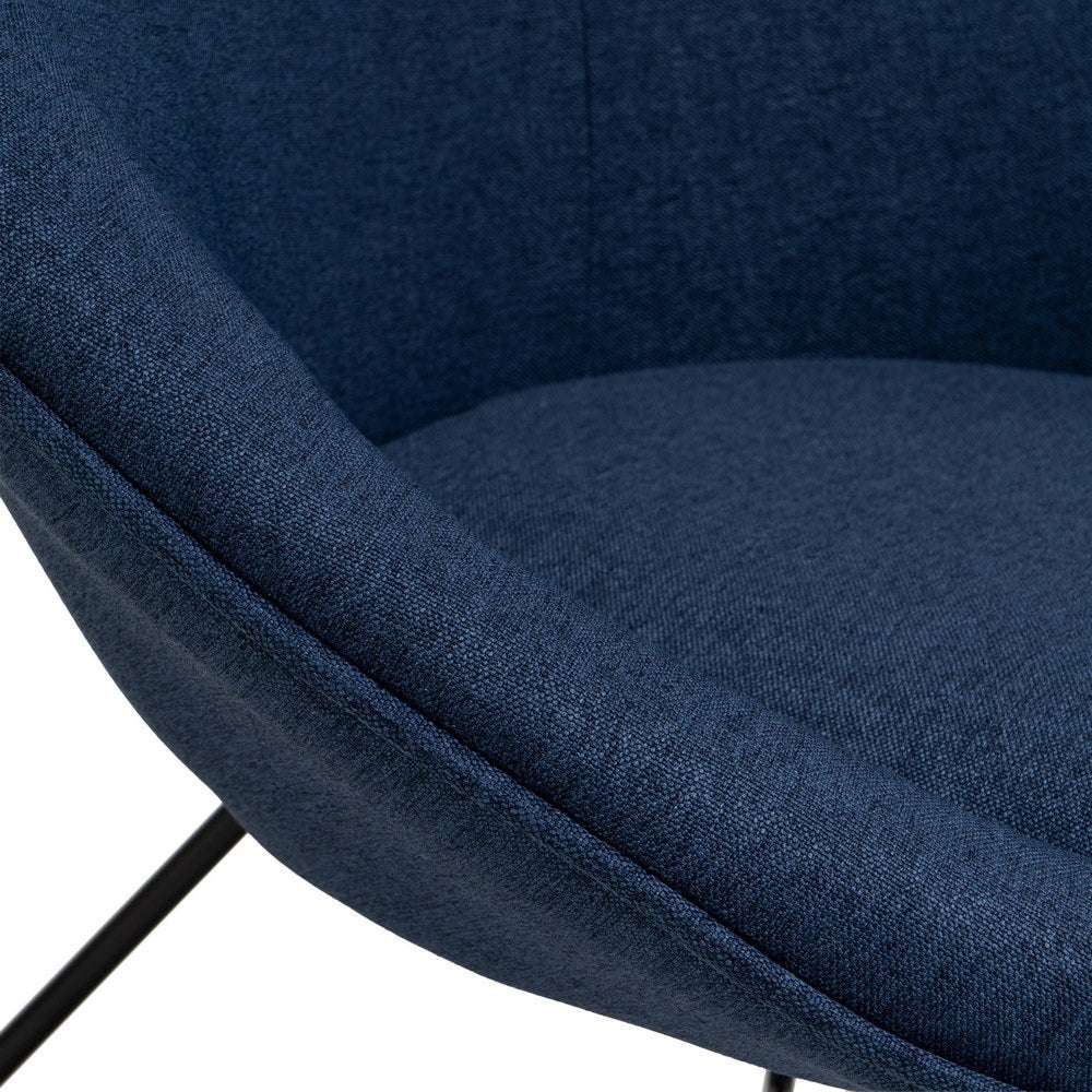 Sillón circular azul marino