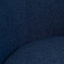 Sillón circular azul marino