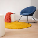 Sillón circular azul marino