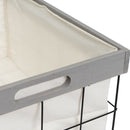 Set de 5 cestos grises