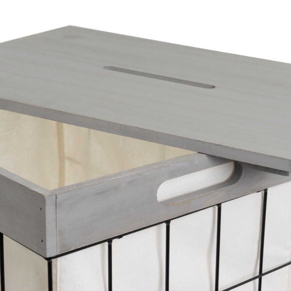 Set de 5 cestos grises