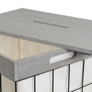 Set de 5 cestos grises