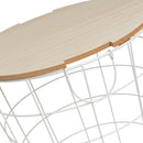 Set de 3 mesas nido blancas