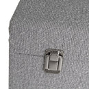 Set de 3 baúles tapizados en color negro y gris