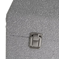 Set de 3 baúles tapizados en color negro y gris