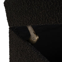 Set de 3 baúles tapizados en color negro y gris