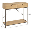 Consola Urban Moka con 2 cajones