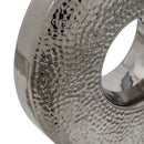 Lámpara de mesa plateada