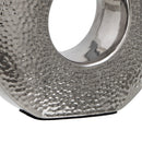 Lámpara de mesa plateada