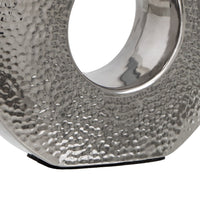 Lámpara de mesa plateada