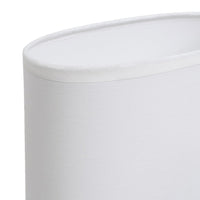 Lámpara de mesa plateada