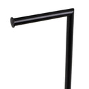 Portarrollos con escobillero de metal negro y bambú