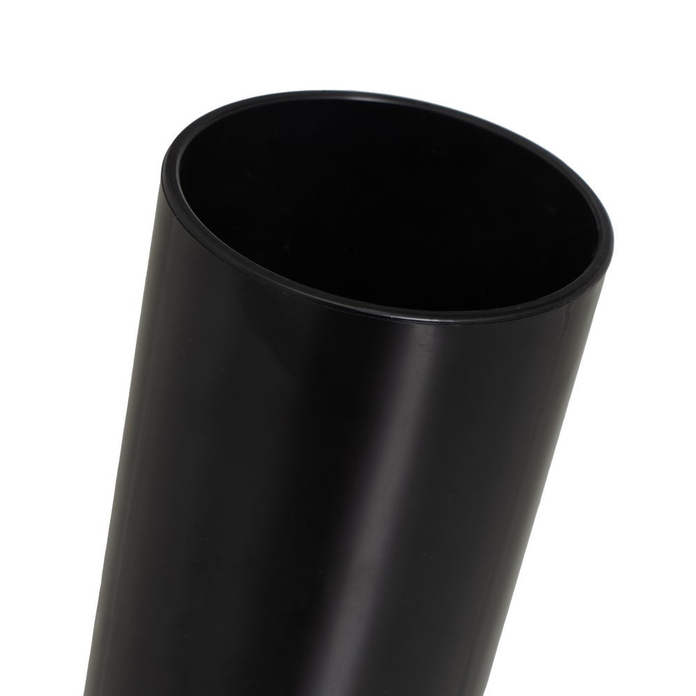 Set de dispensador, portacepillos, vaso y jabonera negro y bambú