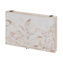 Tapa contador Hojas Beige de madera de 46x31 cm