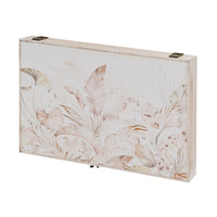 Tapa contador Hojas Beige de madera de 46x31 cm