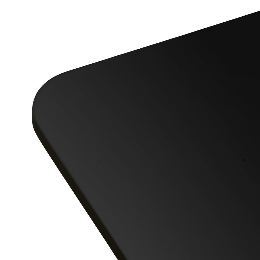 Mesa de cocina negra de 80cm