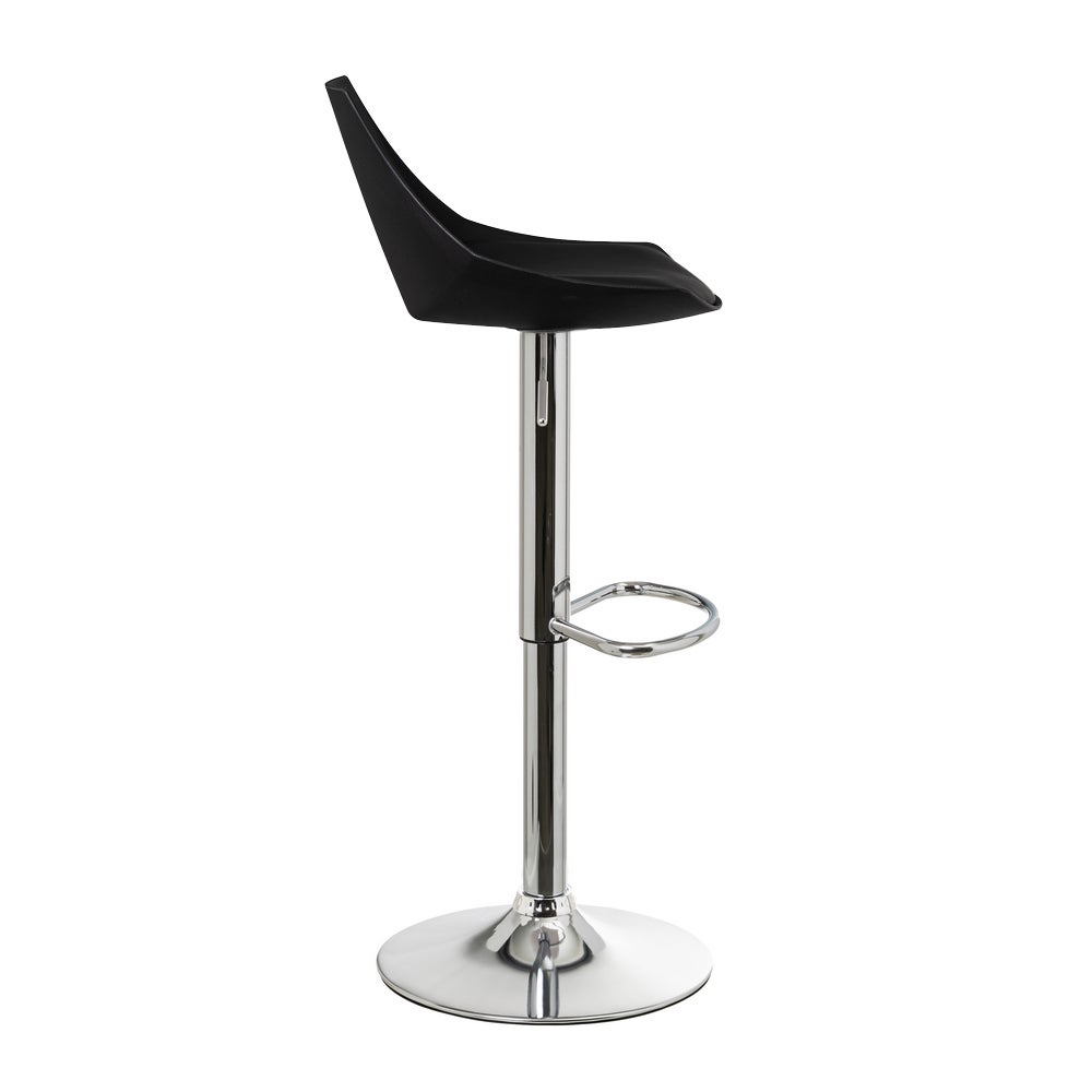 Taburete giratorio con respaldo negro de 104 cm