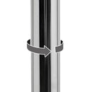 Taburete alto giratorio ajustable en altura con pie de metal
