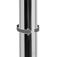 Taburete alto giratorio ajustable en altura con pie de metal