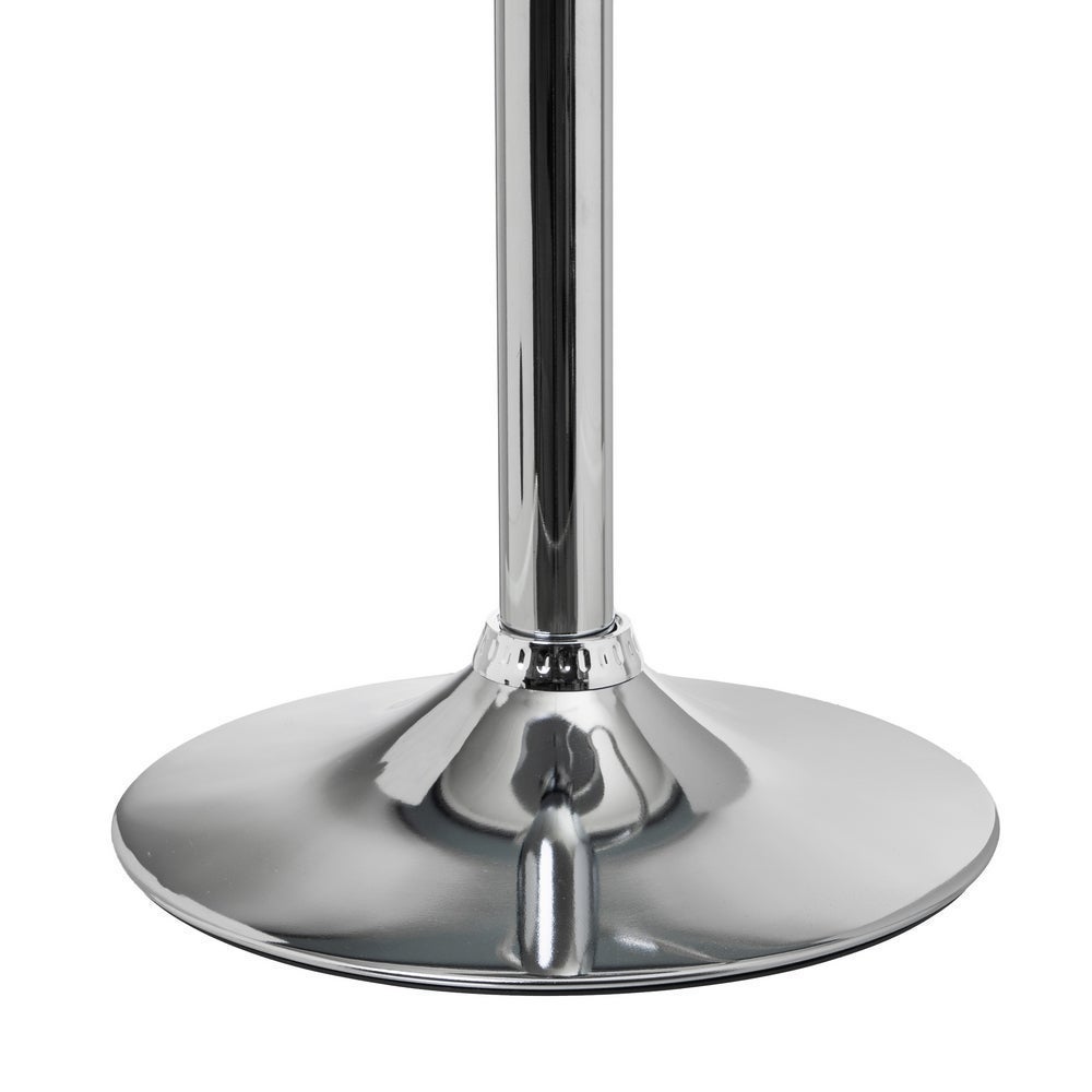 Taburete alto giratorio ajustable en altura con pie de metal