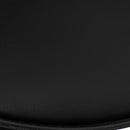 Taburete giratorio con respaldo negro de 104 cm