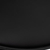 Taburete giratorio con respaldo negro de 104 cm