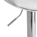 Taburete alto giratorio ajustable en altura con pie de metal